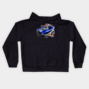 FULL BLOWN 1971 Camaro Z/28  blue Kids Hoodie